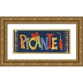 thumbnail image 1 of Charron, Veronique 24x12 Gold Ornate Wood Framed with Double Matting Museum Art Print Titled - Tex Mex Fiesta VIII Dark, 1 of 4