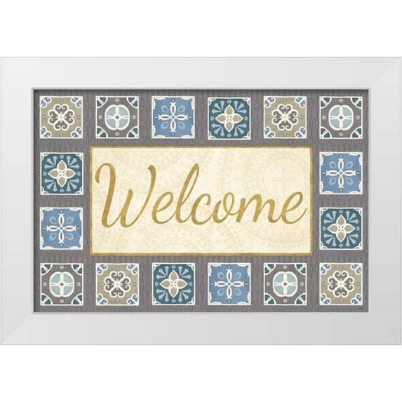 Charron, Veronique 24x17 White Modern Wood Framed Museum Art Print Titled - By the Shore XV