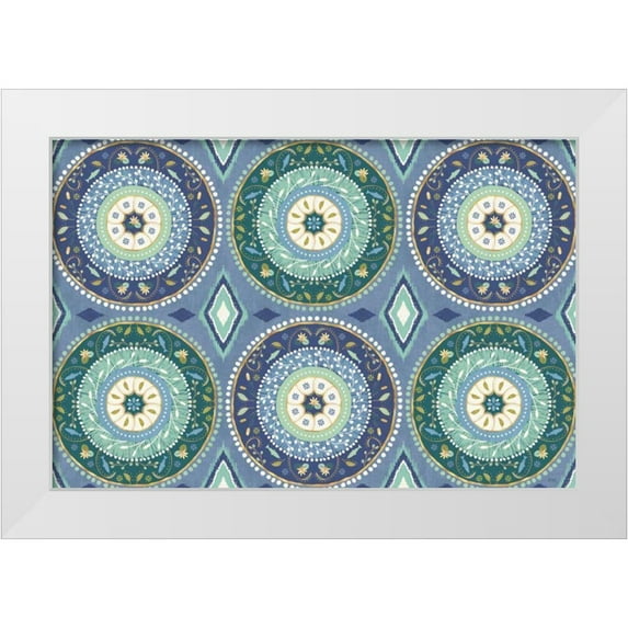 Charron, Veronique 24x17 White Modern Wood Framed Museum Art Print Titled - Otomi Lake X