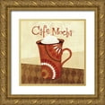 thumbnail image 1 of Charron, Veronique 26x26 Gold Ornate Wood Framed with Double Matting Museum Art Print Titled - Cup of Joe III, 1 of 4