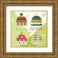 thumbnail image 1 of Charron, Veronique 26x26 Gold Ornate Wood Framed with Double Matting Museum Art Print Titled - Winter Wishes III, 1 of 4
