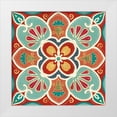 thumbnail image 1 of Charron, Veronique 26x26 White Modern Wood Framed Museum Art Print Titled - Folk Floral VII, 1 of 4