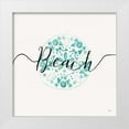 thumbnail image 1 of Charron, Veronique 26x26 White Modern Wood Framed Museum Art Print Titled - Sea Charms II Teal, 1 of 4