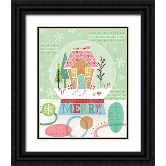 Charron, Veronique 26x32 Black Ornate Wood Framed with Double Matting Museum Art Print Titled - Holiday Love III