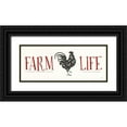 thumbnail image 1 of Charron, Veronique 32x15 Black Ornate Wood Framed with Double Matting Museum Art Print Titled - Otomi Farm X, 1 of 4