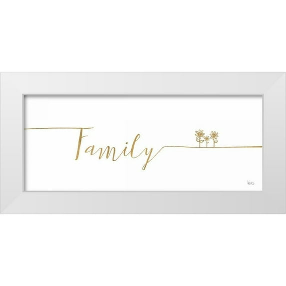 Charron, Veronique 32x15 White Modern Wood Framed Museum Art Print Titled - Underlined Thoughts IV