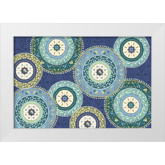 Charron, Veronique 32x23 White Modern Wood Framed Museum Art Print Titled - Otomi Lake XI
