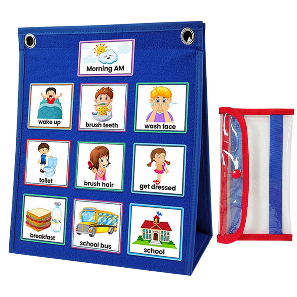 Chart Cards Children's Schedule Pocket Responsibility for Kids ...