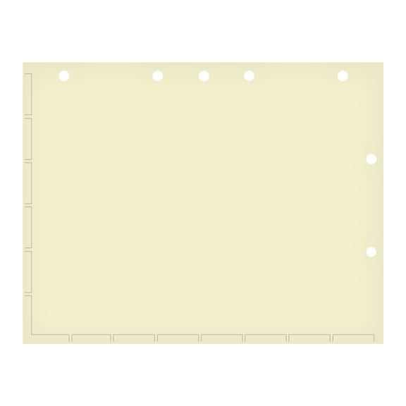 Chart Divider Sheets for Stick-On Tabs, Letter Size, Manila (Box of 250)