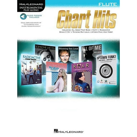 Chart Hits: Instrumental Play-Along (Paperback) by Hal Leonard Publishing Corporation