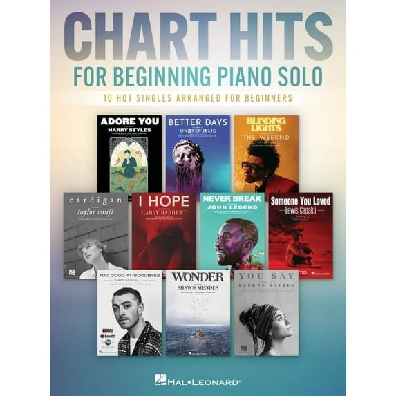 Chart Hits for Beginning Piano Solo, (Paperback)