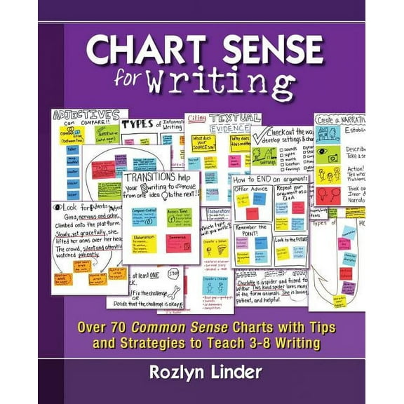 Chart Sense for Writing: Over 70 Common Sense Charts with Tips and Strategies to Teach 3-8 Writing, (Paperback)