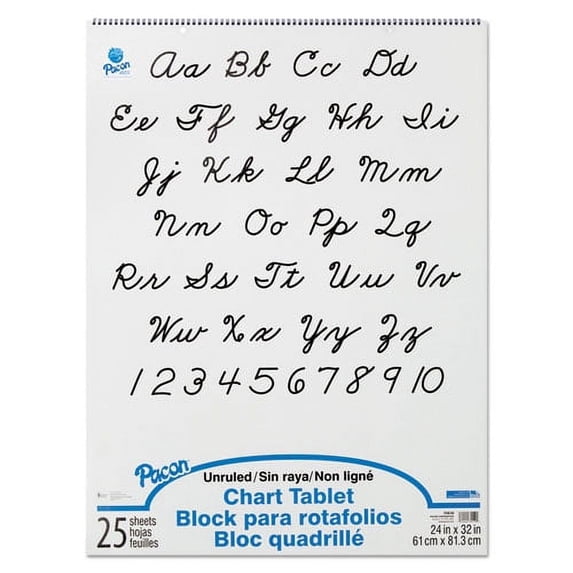 Chart Tablets, Unruled, 25 White 24 X 32 Sheets | Bundle of 10 Each ...