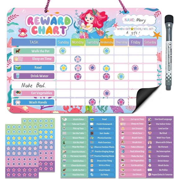 Chart for , Behavior Chart for at with 52 Chore Charts, 120 Stickers Responsibility Chart for Potty