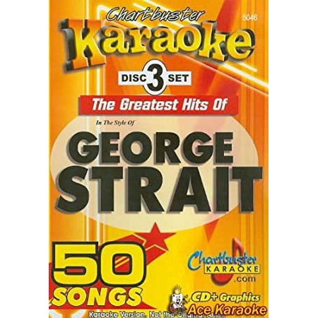 Chartbuster Karaoke: George Strait 3 CDG Set 50 Songs