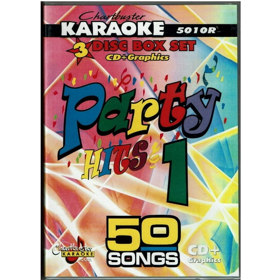 Chartbuster Karaoke: Greatest Party Songs Vol 1 3 CD+G Discs 50 Songs