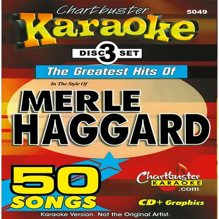 Chartbuster Karaoke: Merle Haggard 3 CDG Set 50 Songs