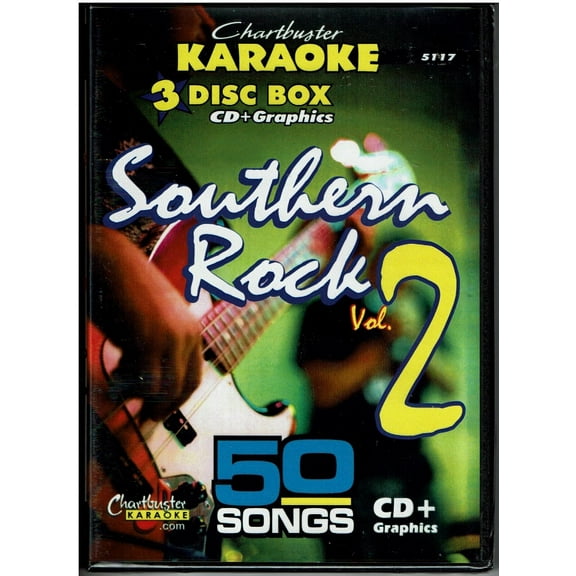 Chartbuster Karaoke: Southern Rock Vol 2 3 CDG Disc Set 50 Songs
