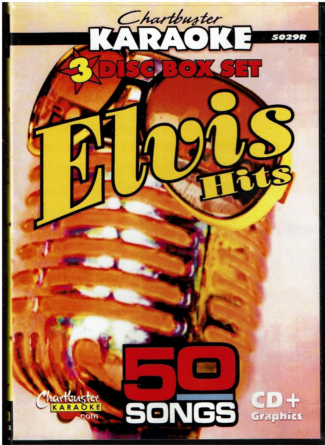 Chartbusters Karaoke Hits Of Elvis Presley 50 Songs 3 Disc Sets