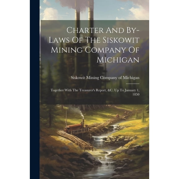 Charter And By-laws Of The Siskowit Mining Company Of Michigan: Together With The Treasurer's Report, &c. Up To January 1, 1850 (Paperback)