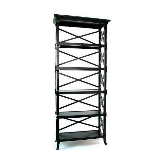 Charter Book Stand w 5 Shelves in Black