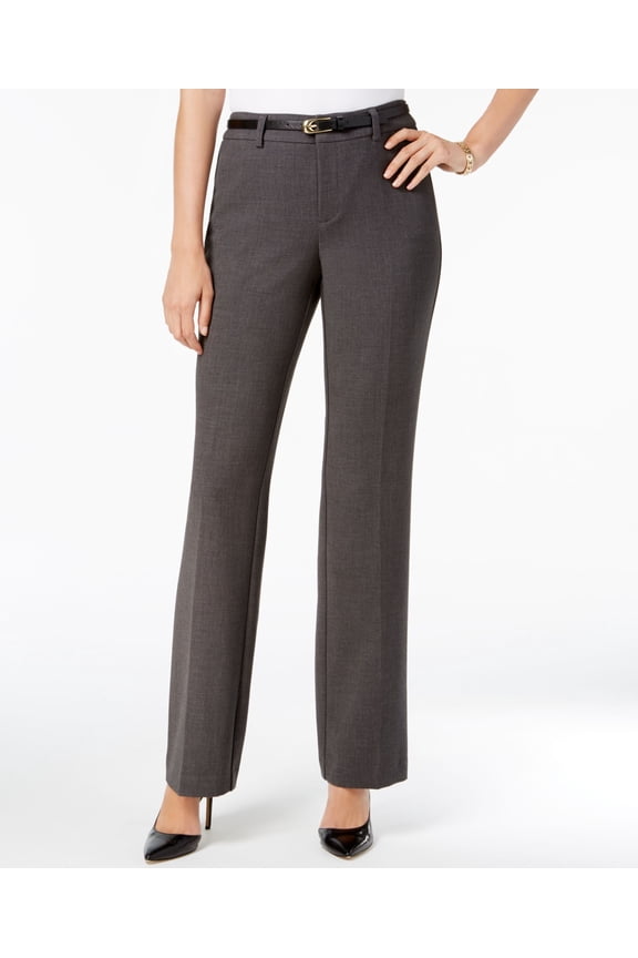 Belted Trousers Charcoal Heather 8