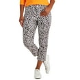 thumbnail image 1 of Charter Club Bristol Tummy Control Zebra Capri Jeans Dark Chocolate 10, 1 of 1