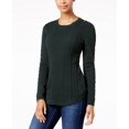 thumbnail image 1 of Charter Club Cable Knit Button Detail Sweater Dark Evergreen 2XL, 1 of 1