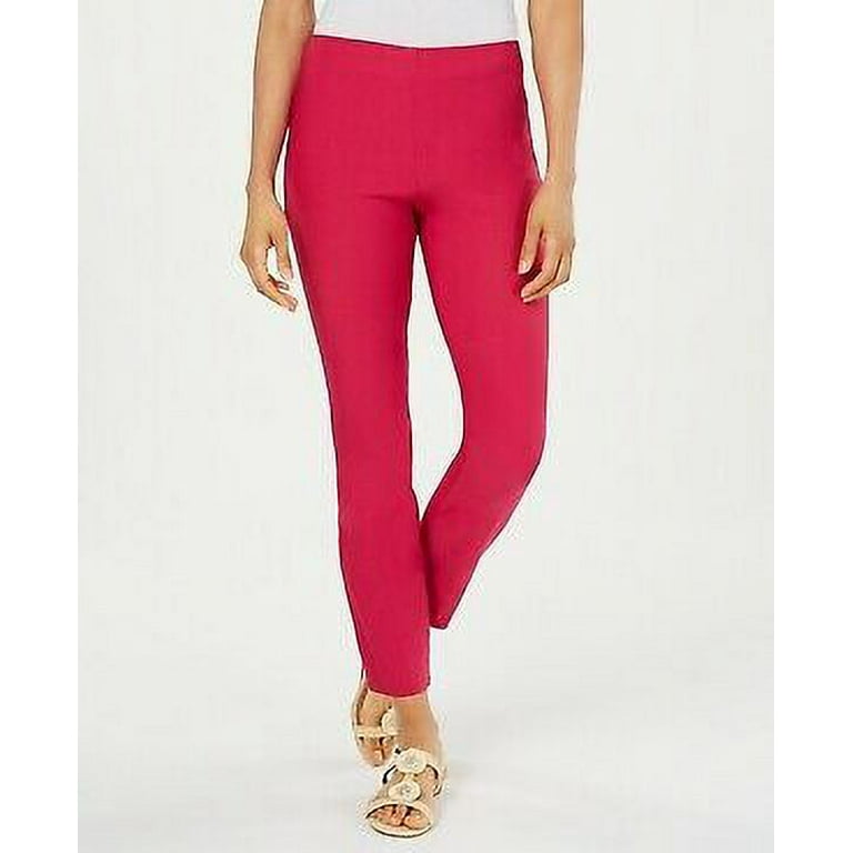 Charter Club Chelsea Tummy Control Skinny Leg Ankle Pants 12 Moroccan Pink Walmart