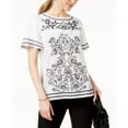 thumbnail image 1 of Charter Club Cotton Embroidered Top Bright White Combo 2XL, 1 of 1