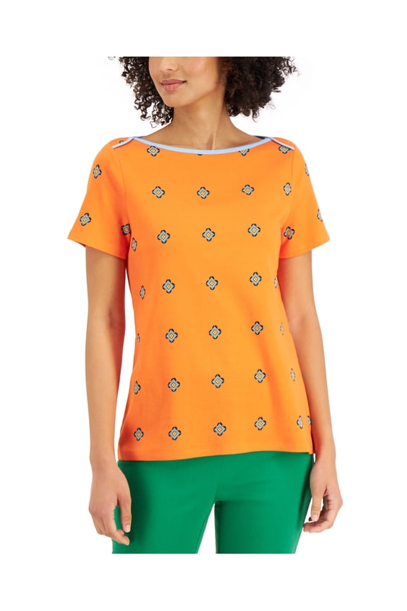 Cotton Printed Top Dragon Fire Combo M