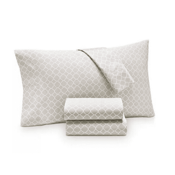 Charter Club Damask Designs 2 Geo Standard Pillowcases, 550 TC, Inverted Smoke/Gray