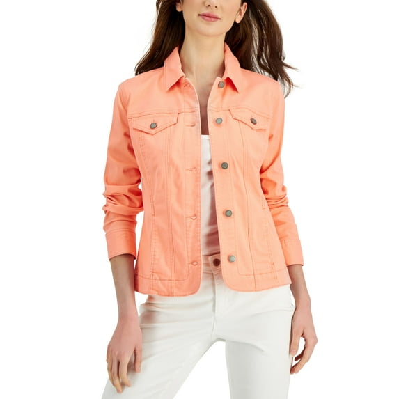 Charter Club Denim Jacket Sandy Pink XL