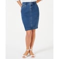 thumbnail image 1 of Charter Club Denim Tummy Control Skirt Lyon Wash 14, 1 of 1