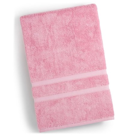 Charter Club Elite 100% Hygro Cotton Geometric Jacquard Border Bath Towel - Pink