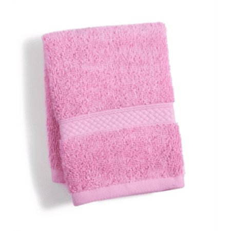 Charter Club Elite Geometric Border Hygro Cotton 13" x 13" Washcloth - Pale Pink