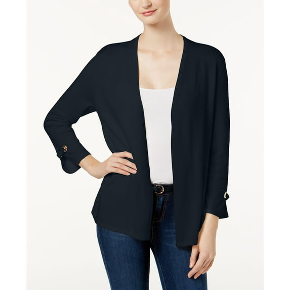 Charter Club Embellished Cardigan Intrepid Blue XS