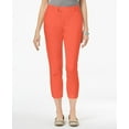 thumbnail image 1 of Charter Club Embellished Cropped Pants Womens 4 Orange pants MSRP $59, 1 of 7