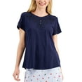 thumbnail image 1 of Charter Club Eyelet Embroidered Top Intrepid Blue M, 1 of 1