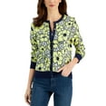 thumbnail image 1 of Charter Club Floral Jacquard Cardigan Sunny Isle Combo L, 1 of 1