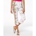 thumbnail image 1 of Charter Club Floral Print Capri Pants Bright White Floral Combo 18, 1 of 7