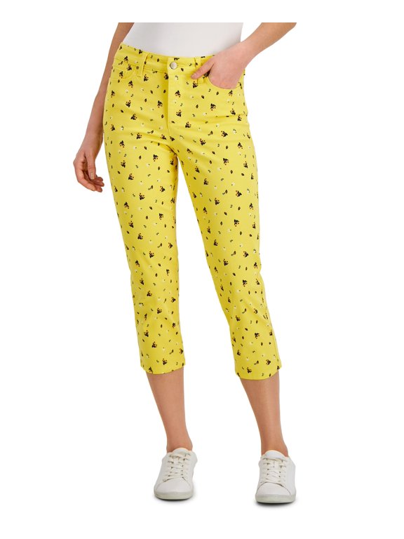 Floret Denim Bristol Capri Pants Primrose Yellow 18