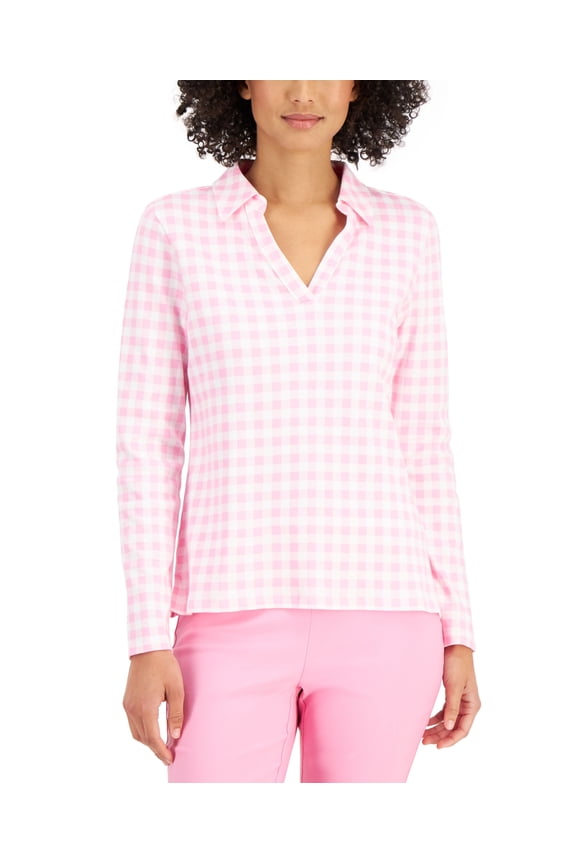 Gingham Johnny Collar Top Bubble Bath Combo XL