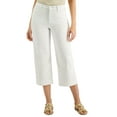 thumbnail image 1 of Charter Club High-Rise Wide-Leg Cropped Jeans White Wash 10, 1 of 1
