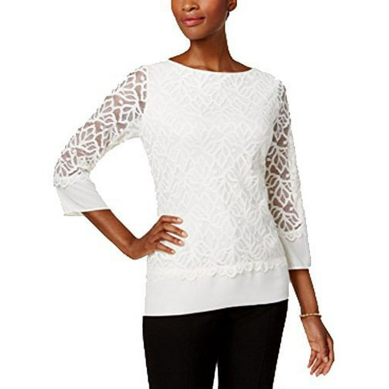 Charter club lace top sales