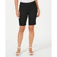 thumbnail image 1 of Charter Club Mid Rise Bermuda Shorts Deep Black 4, 1 of 1