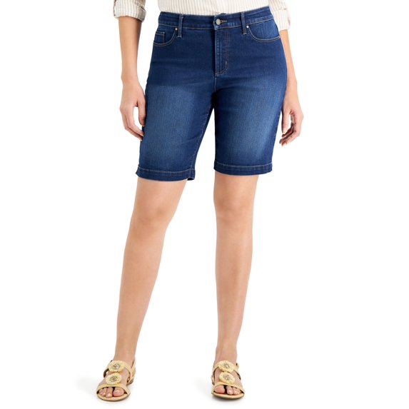 Charter Club Mid Rise Jean Shorts Atlantic Was 12