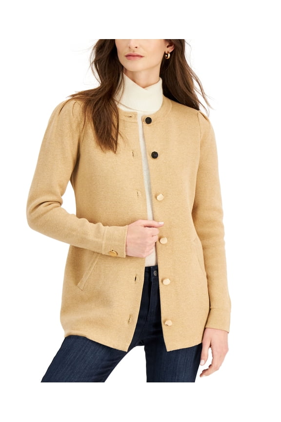 Milano Sweater Coat Warm Camel Heather L