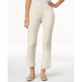 thumbnail image 1 of Charter Club Newport Ruffled Cropped Pants Womens 4 Beige pants MSRP $68, 1 of 1