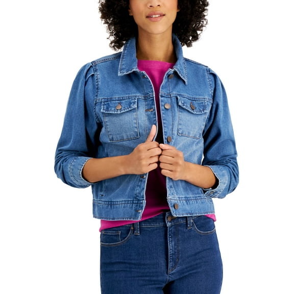 Charter Club Ocean Patch Denim Jacket Ocean Wash 2XL